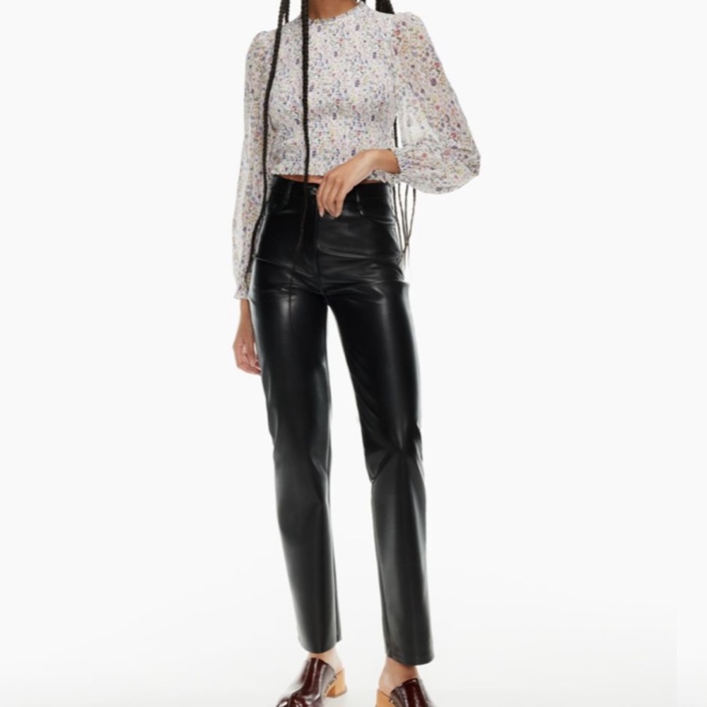 Aritzia vegan leather pants